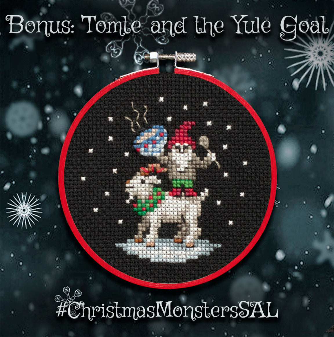 Christmas Monsters Ornament Set - Digital PDF Cross Stitch Pattern