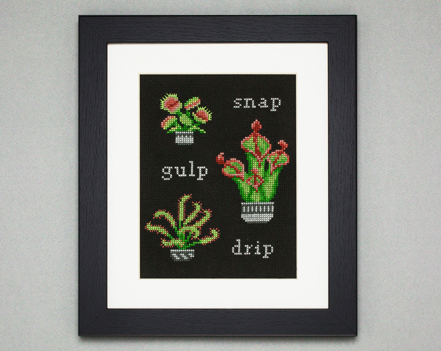 Snap, Gulp, Drip - Digital PDF Cross Stitch Pattern