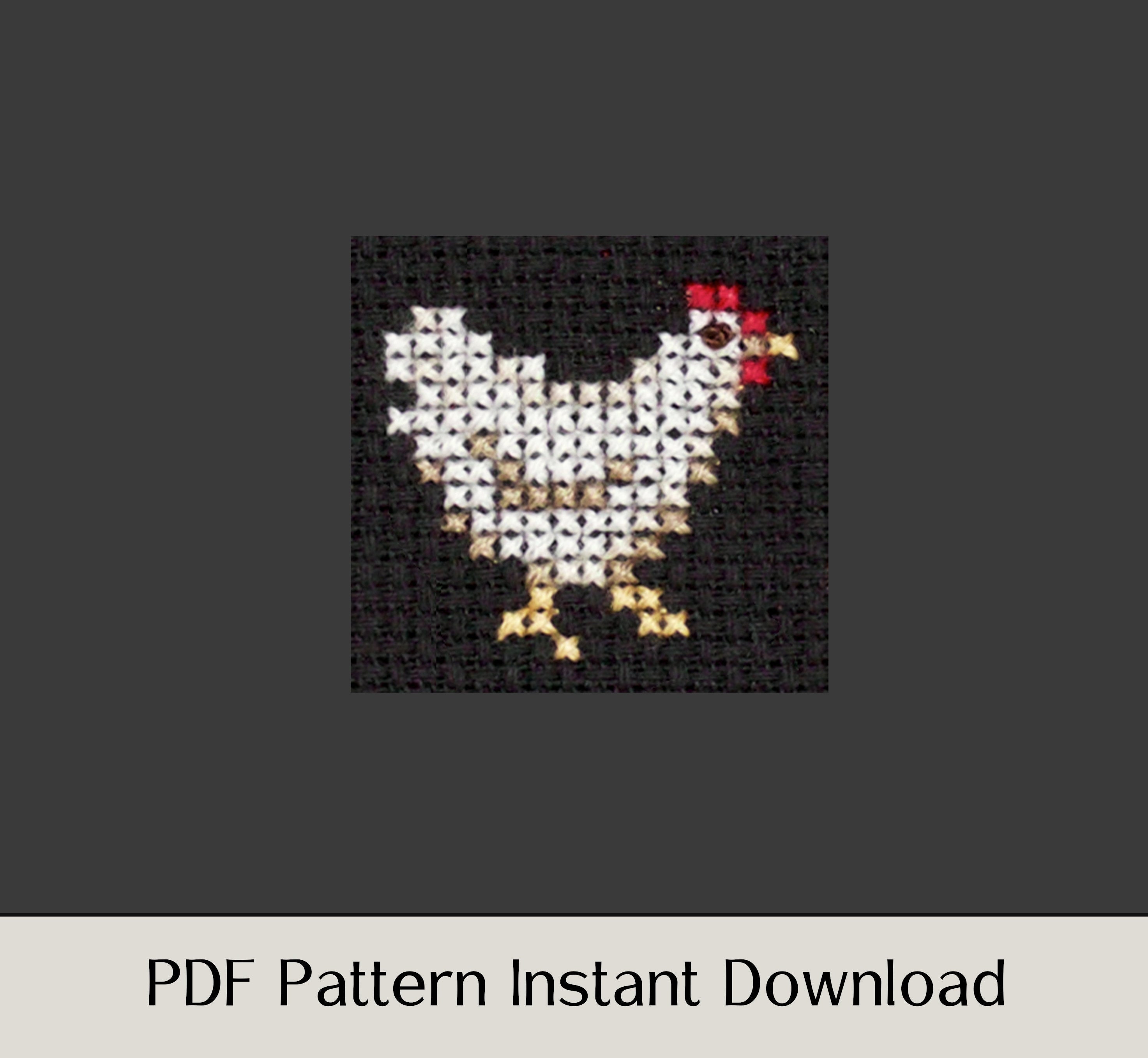 Chicken Sampler - Digital PDF Cross Stitch Pattern – Lola Crow Cross Stitch Chicken Sampler - Digital PDF Cross Stitch Pattern – Lola Crow Cross Stitch