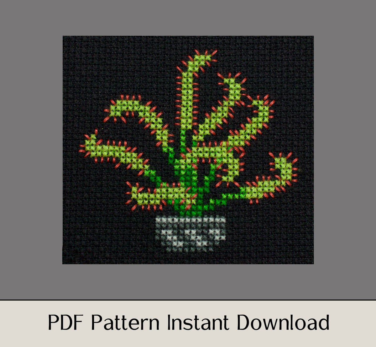 Snap, Gulp, Drip - Digital PDF Cross Stitch Pattern – Lola Crow Cross ...