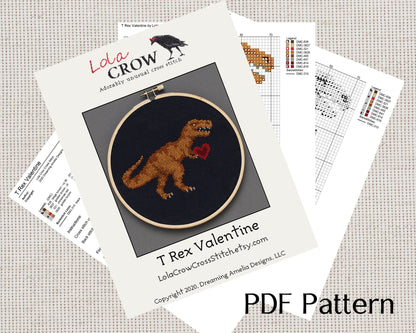 Three Unusual Valentines - Digital PDF Cross Stitch Pattern