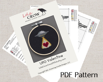 Three Unusual Valentines - Digital PDF Cross Stitch Pattern