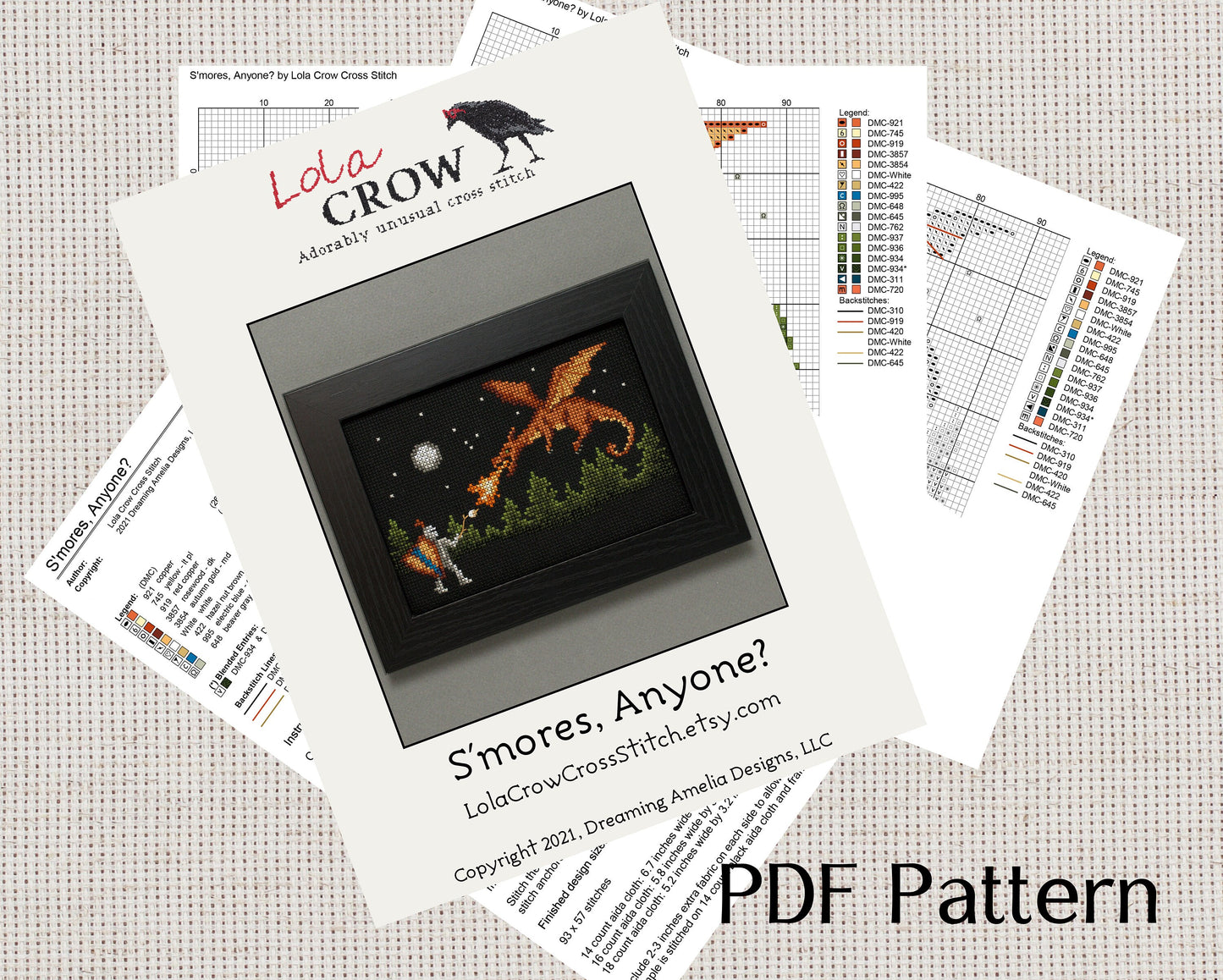S'mores, Anyone? - Digital PDF Cross Stitch Pattern