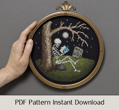Read in Peace - Digital PDF Cross Stitch Pattern