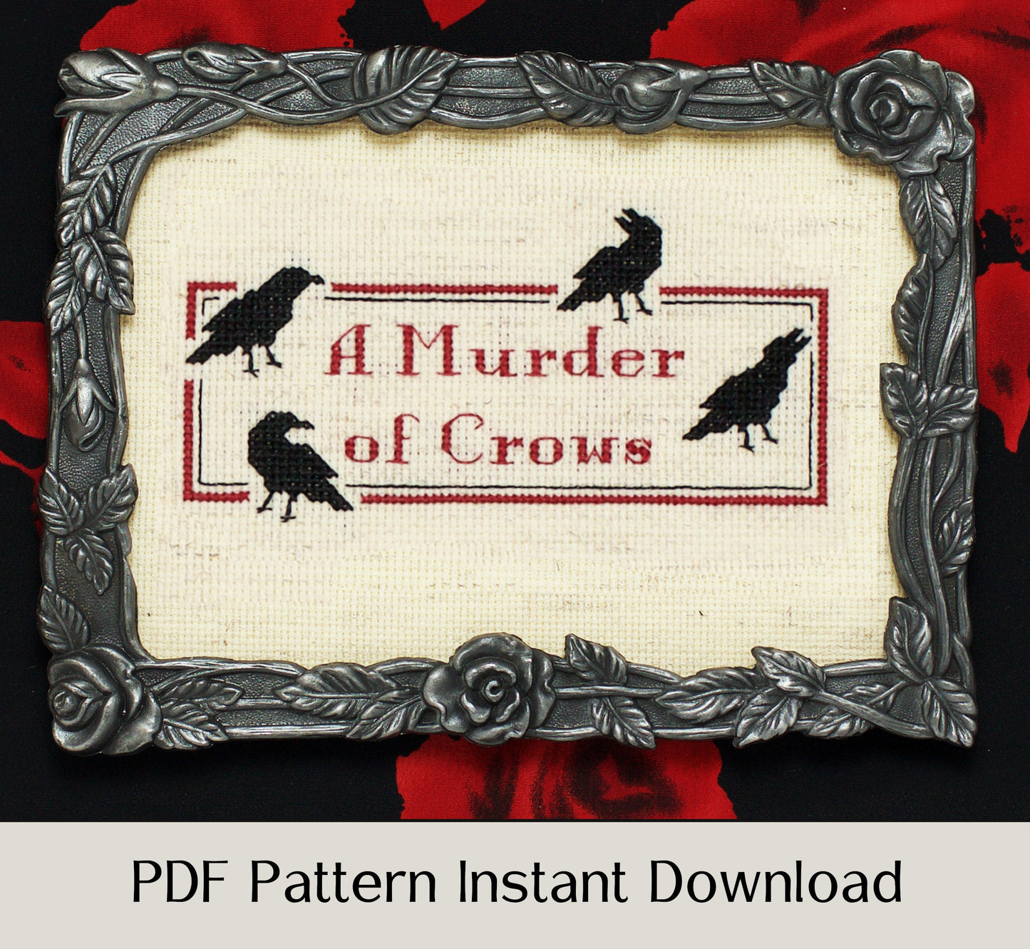 Collective Corvids - Digital PDF Cross Stitch Pattern