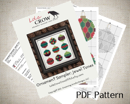 Ornament Sampler - Digital PDF Cross Stitch Pattern