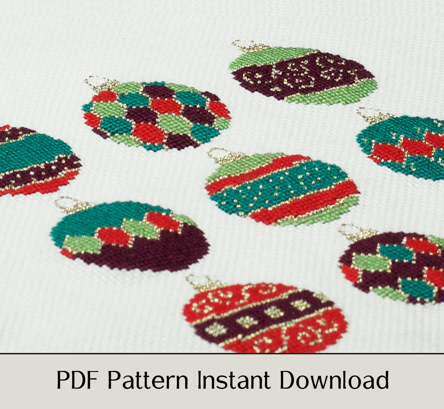 Ornament Sampler - Digital PDF Cross Stitch Pattern