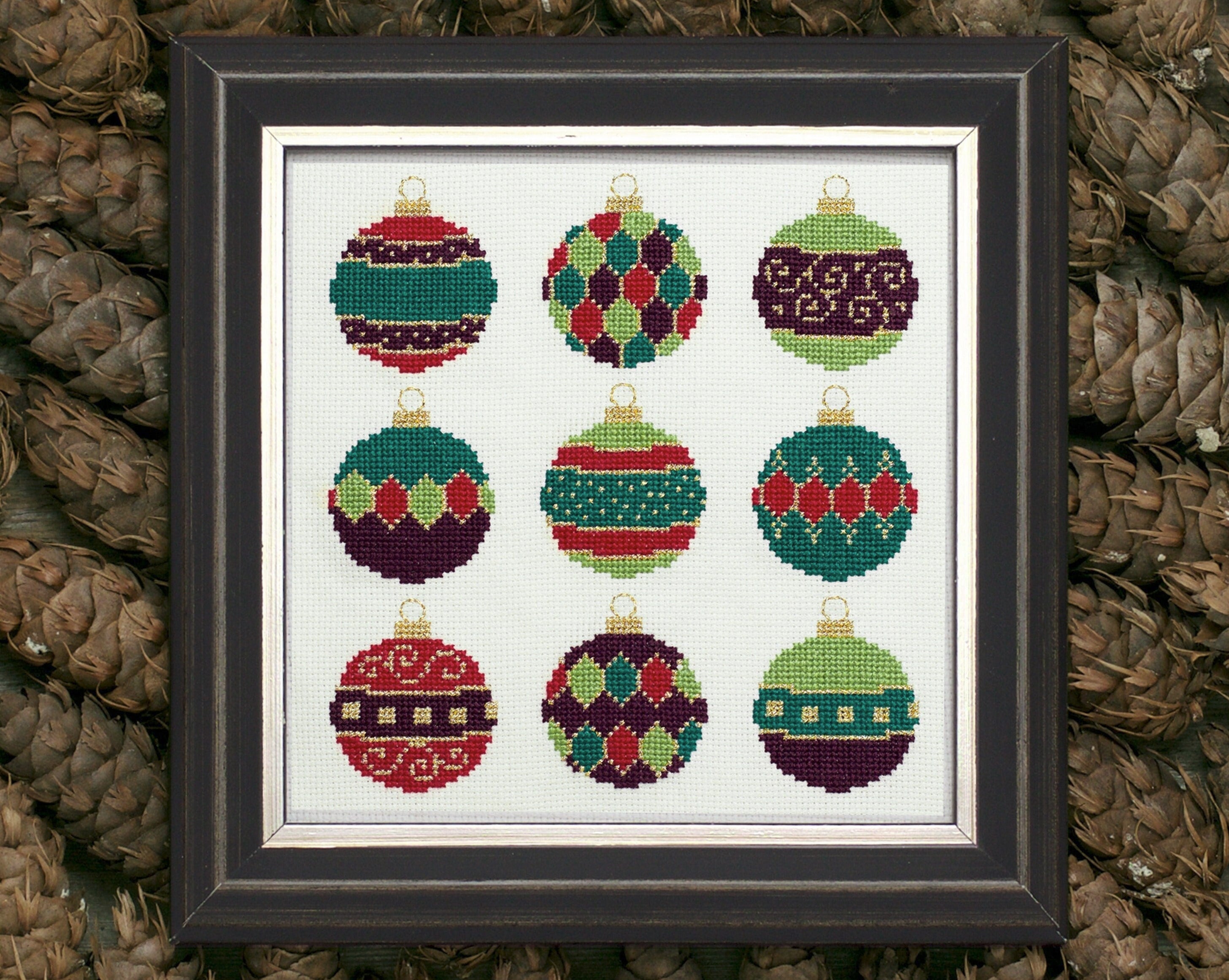 Ornament Sampler - Digital PDF Cross Stitch Pattern – Lola Crow Cross ...