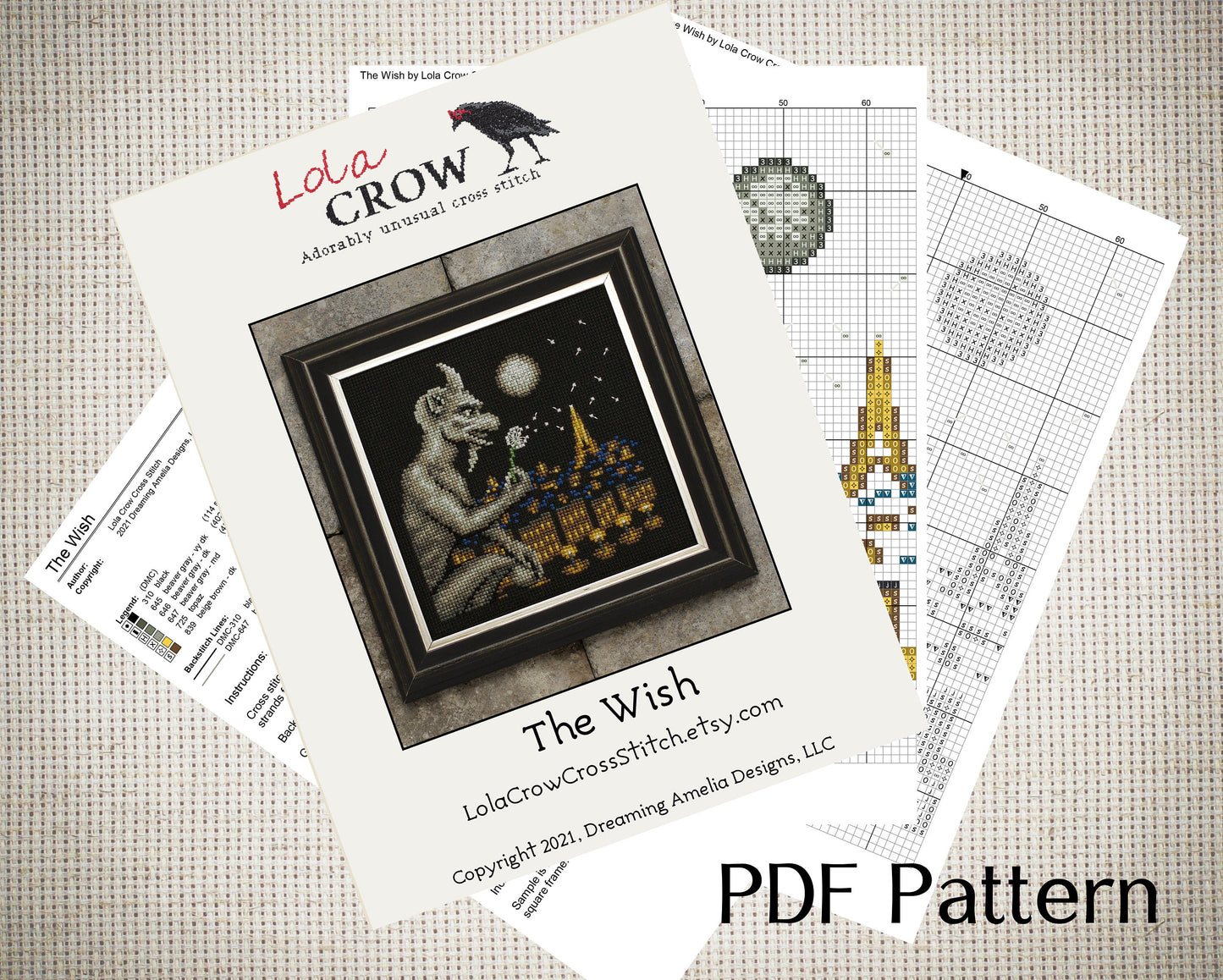 The Wish - Digital PDF Cross Stitch Pattern