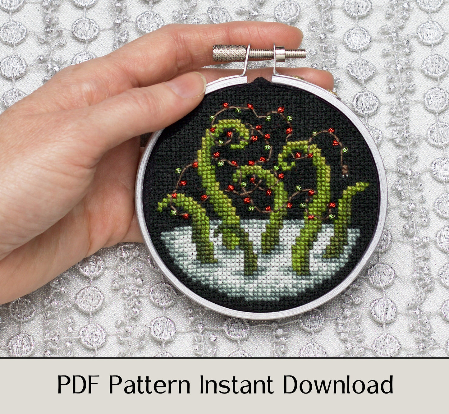 Release the Christmas Lights - Digital PDF Cross Stitch Pattern