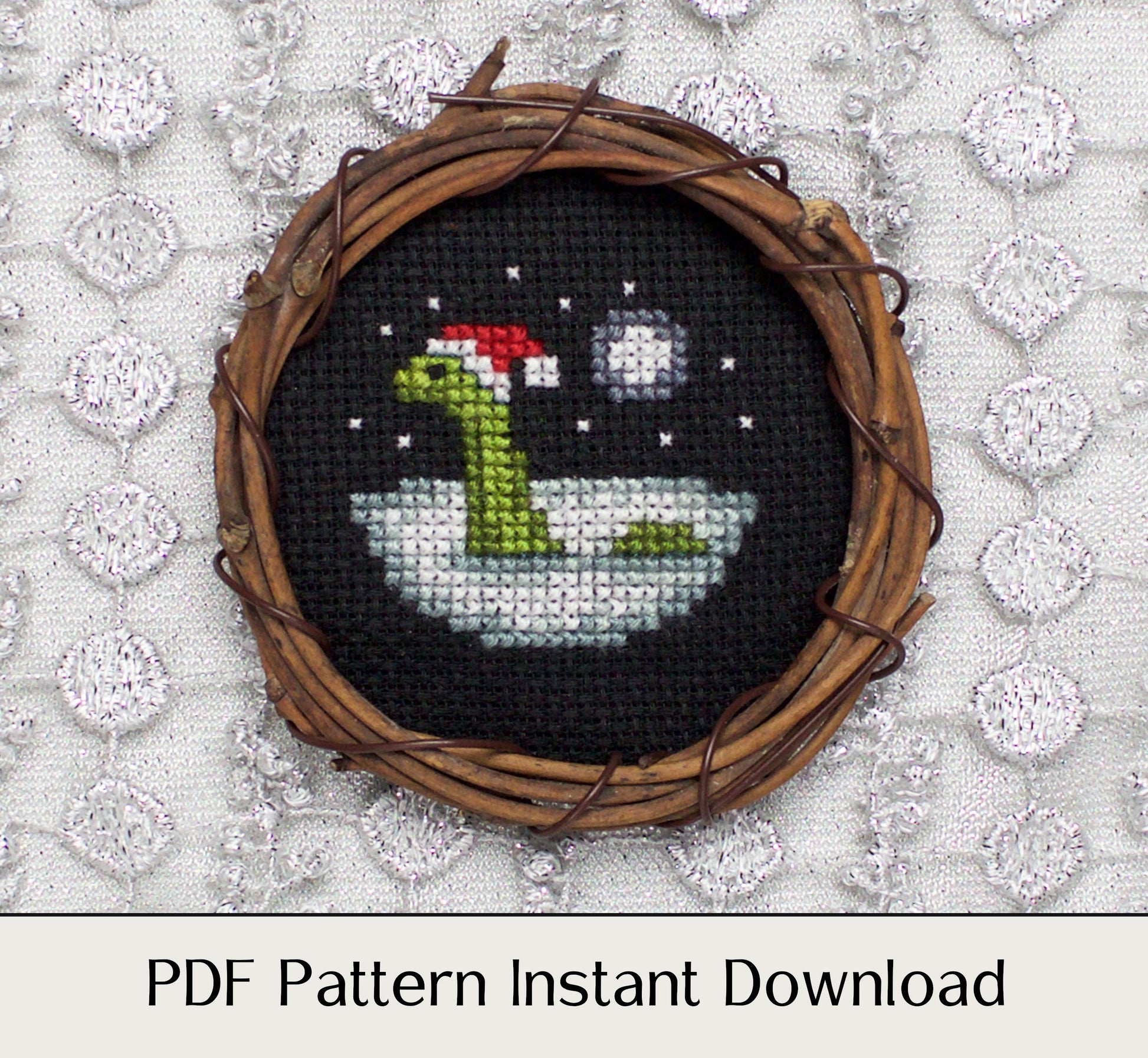 Christmas After Midnight Ornaments - Digital PDF Cross Stitch
