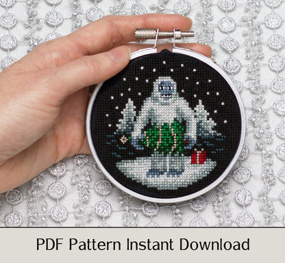 Is it Christmas Yeti? - Digital PDF Cross Stitch Pattern