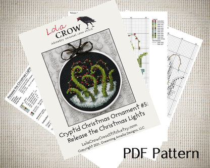 Release the Christmas Lights - Digital PDF Cross Stitch Pattern