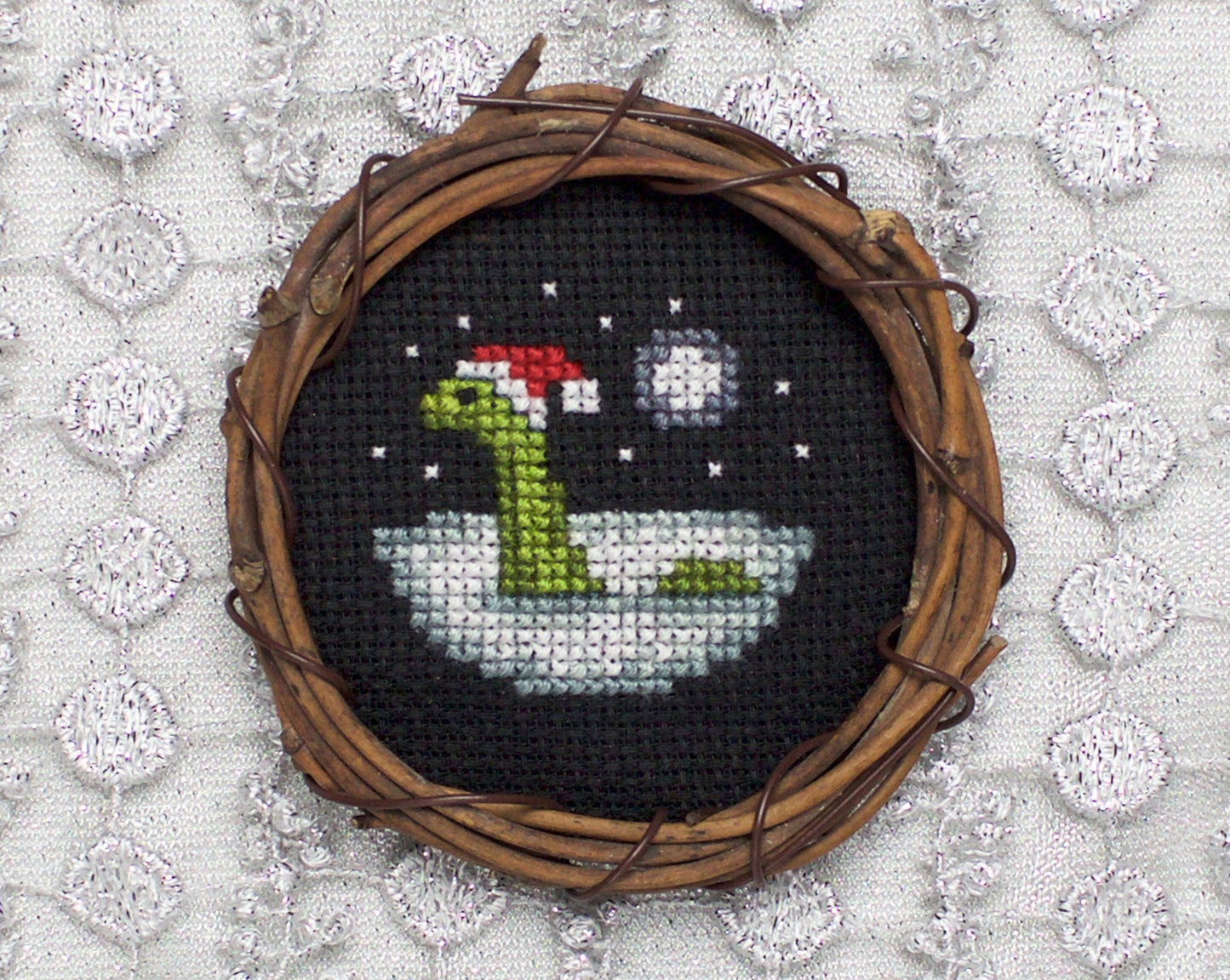 Nessie Claus - Digital PDF Cross Stitch Pattern