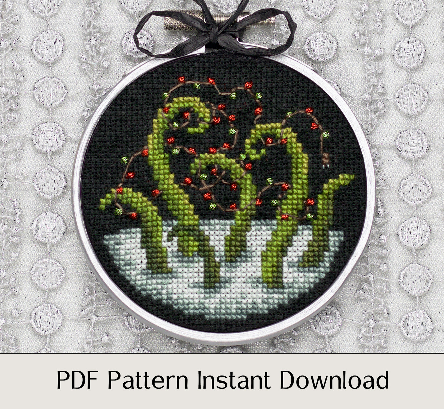 Cryptid Christmas - Digital PDF Cross Stitch Pattern