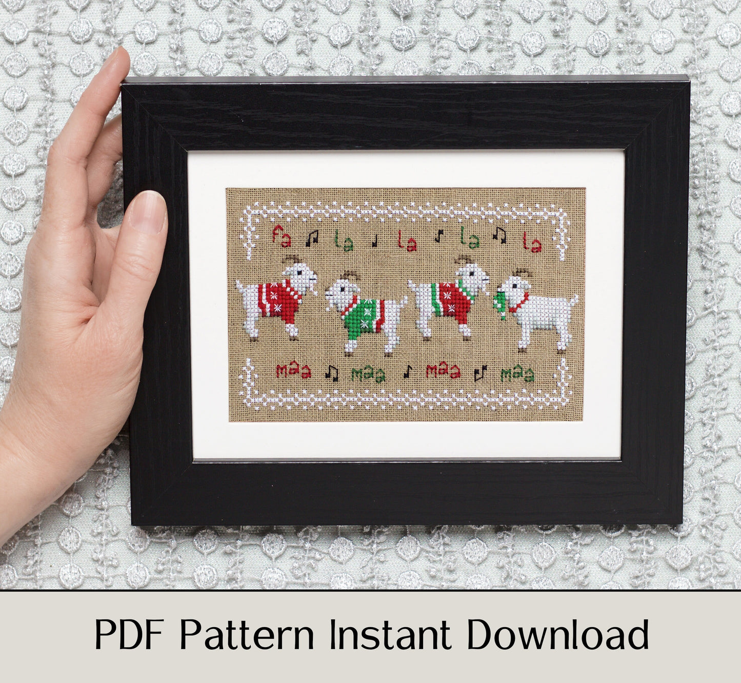 Fa La La Maa Maa - Digital PDF Cross Stitch Pattern