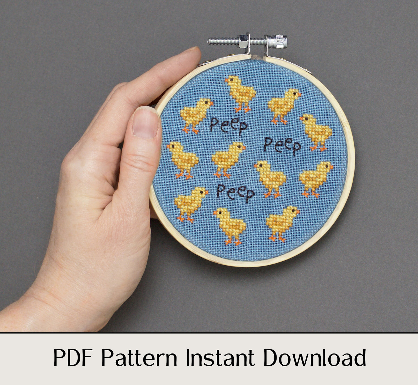 Peep Peep Peep - Digital PDF Cross Stitch Pattern