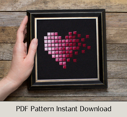 Piece of My Heart - Digital PDF Cross Stitch Pattern