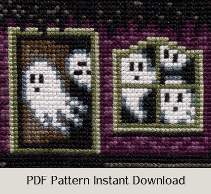 Happy Haunting - Digital PDF Cross Stitch Pattern