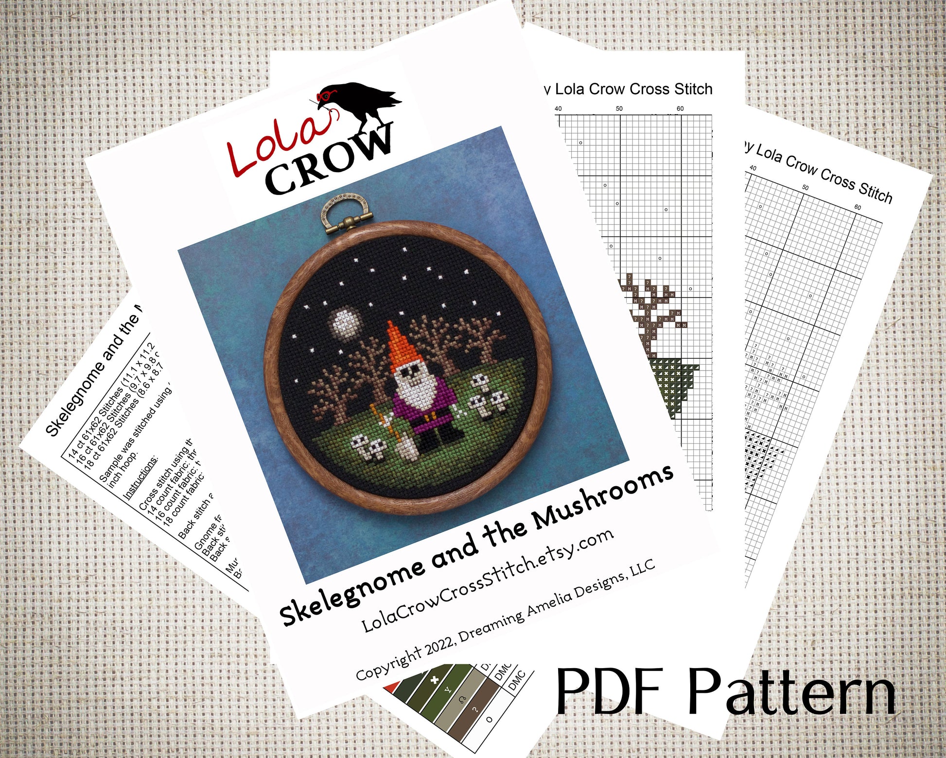Lola Crow Cross Stitch Patterns