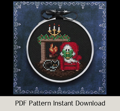 Christmas After Midnight Ornaments - Digital PDF Cross Stitch Pattern